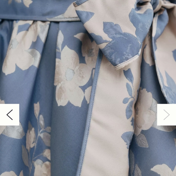 V. Chapman Anthropologie Vera Dress Blue Floral Corset Top Ruffle Strap Midi - Picture 4 of 12